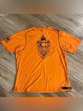 COOGI Men's XL Orange Embroidered Crest Graphic T Shirt Y2K 1969 Streetwear
